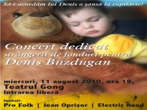 concert umanitar cu strângere de fonduri pentru un băieţel de patru ani