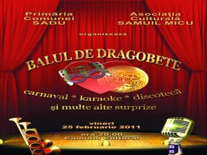 Bal de Dragobete, vineri seară la Căminul Cultural de la Sadu