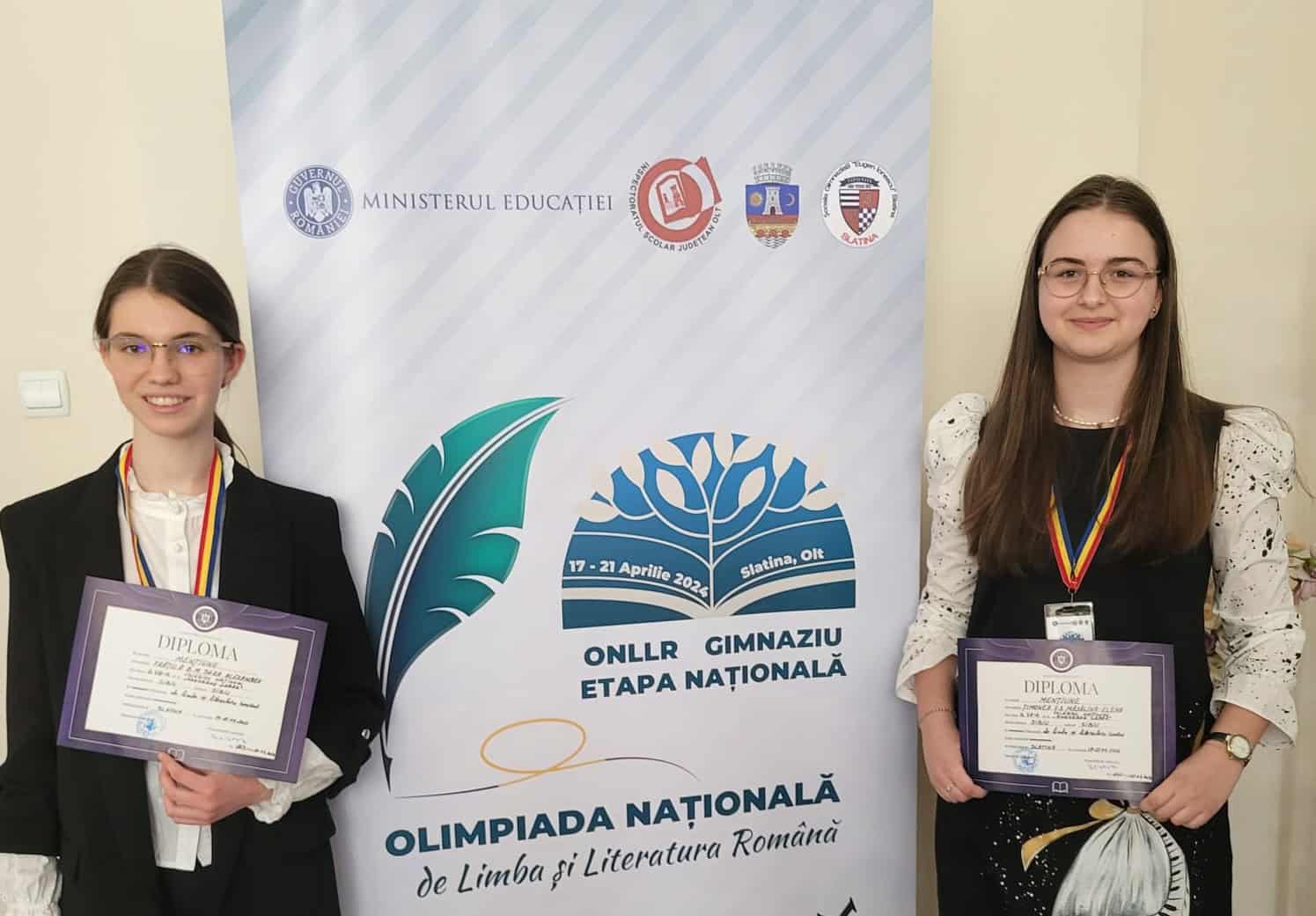 Două eleve de la Lazăr premiate la Olimpiada de Limba Română Sara