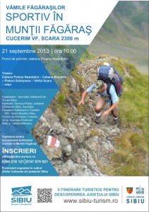 sportiv în munţii făgăraş – de zilele culturale ale județului sibiu cucerim vârful scara (2.306m)