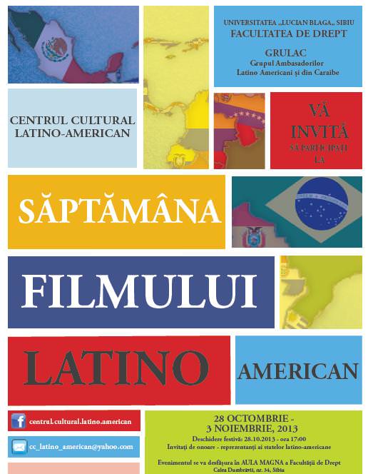 astăzi începe săptămâna filmului latino-american, la universitatea “lucian blaga” din sibiu