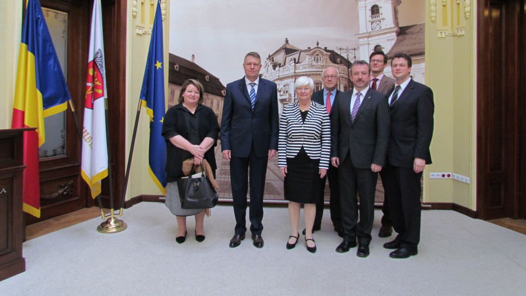 delegație din parlamentul germaniei în vizită la primăria sibiu