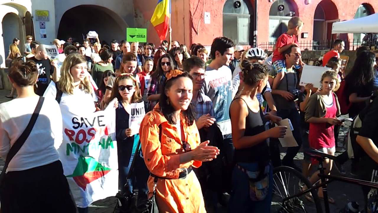 proteste la sibiu împotriva explorării și exploatării gazelor de şist