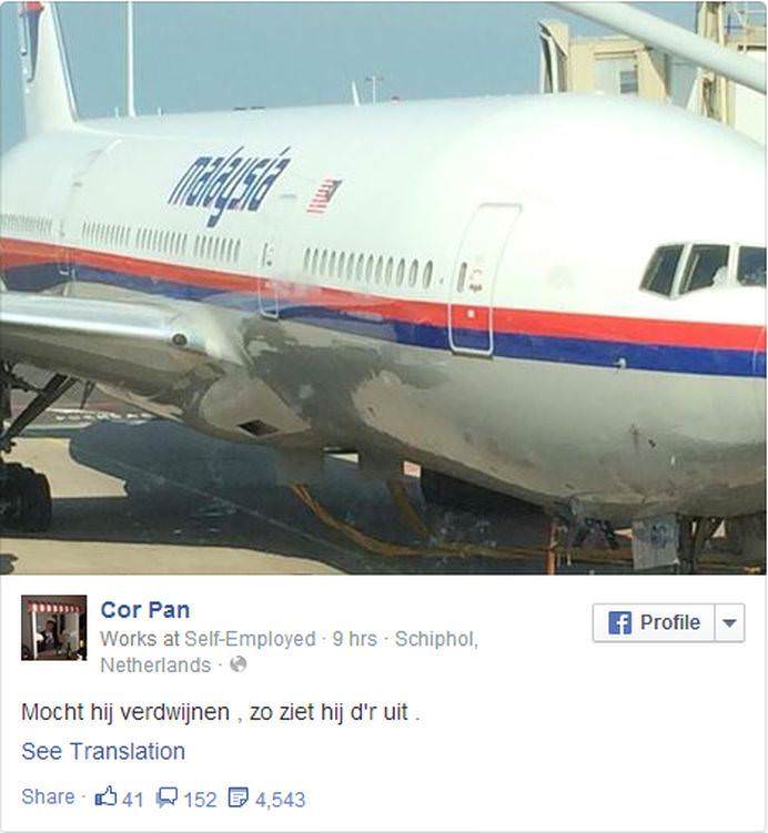 mesajul macabru lasat pe facebook de un pasager al avionului malaysia airlines doborat de rachete! a simtit tragedia oare?