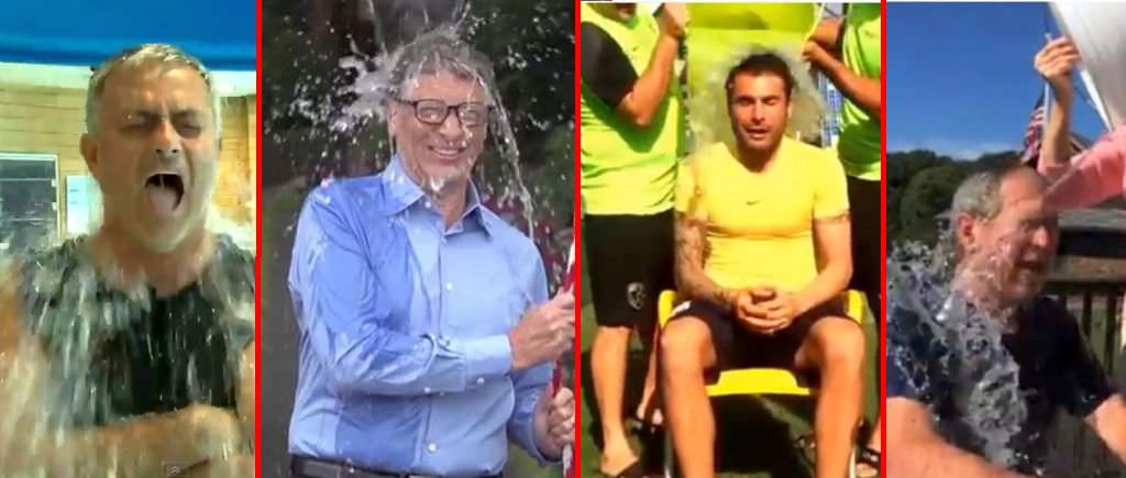 video cum reacționeaza mourinho, mutu, bill gates, george w. bush, dr. dre sau lindsay lohan la provocarea ”ice bucket challenge” (imagini fabuloase)