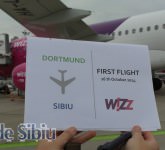video foto primul zbor wizz air de la dortmund la sibiu. imagini unice de la plecare și la aterizare!