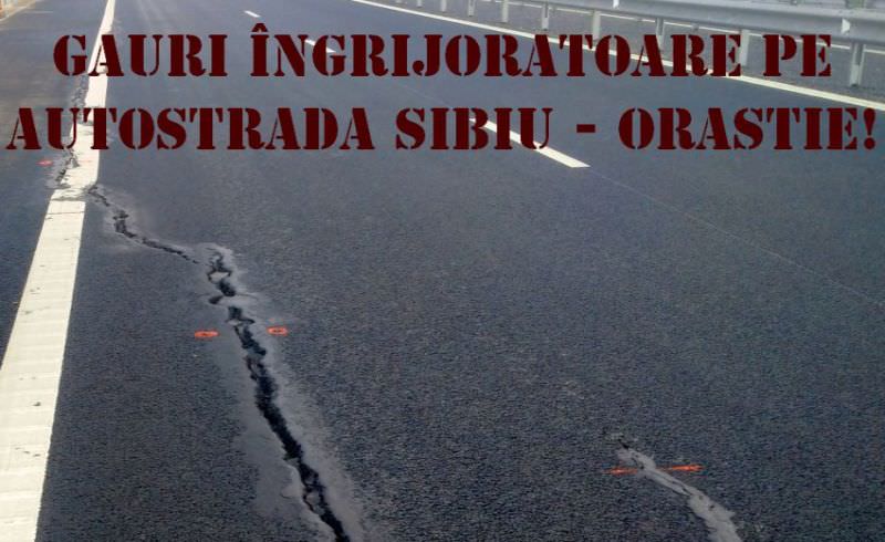 video fisurile s-au transformat în cratere pe autostrada sibiu – orăștie
