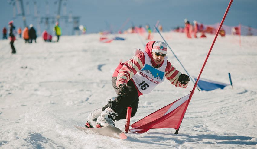concurs de slalom paralel la arena platoș din păltiniș