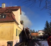 update video foto a luat foc o casă de locuit pe strada hochmeister în sibiu