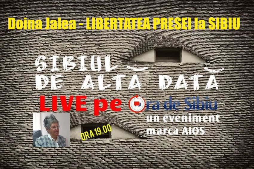 ora de sibiu live – doina jalea vorbește despre libertatea presei la sibiu (ora 19:00)