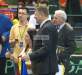 video foto iohannis ovaționat la sibiu. a coborât pe teren la cupa davis!