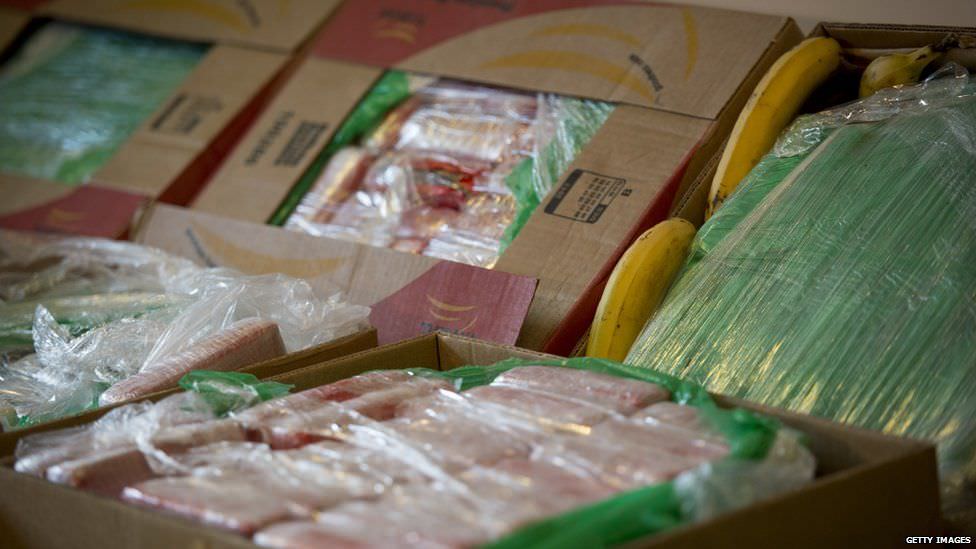 cocaină descoperită într-un transport de piure de banane