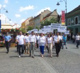 VIDEO FOTO Marș anti Ponta la Sibiu - A durat fix 15 minute și s-au strâns vreo 250 de oameni