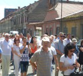 VIDEO FOTO Marș anti Ponta la Sibiu - A durat fix 15 minute și s-au strâns vreo 250 de oameni