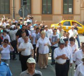 VIDEO FOTO Marș anti Ponta la Sibiu - A durat fix 15 minute și s-au strâns vreo 250 de oameni