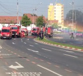 foto – incendiu la centrul de afaceri al lui carabulea. intervin pompierii! e doar un exercițiu!