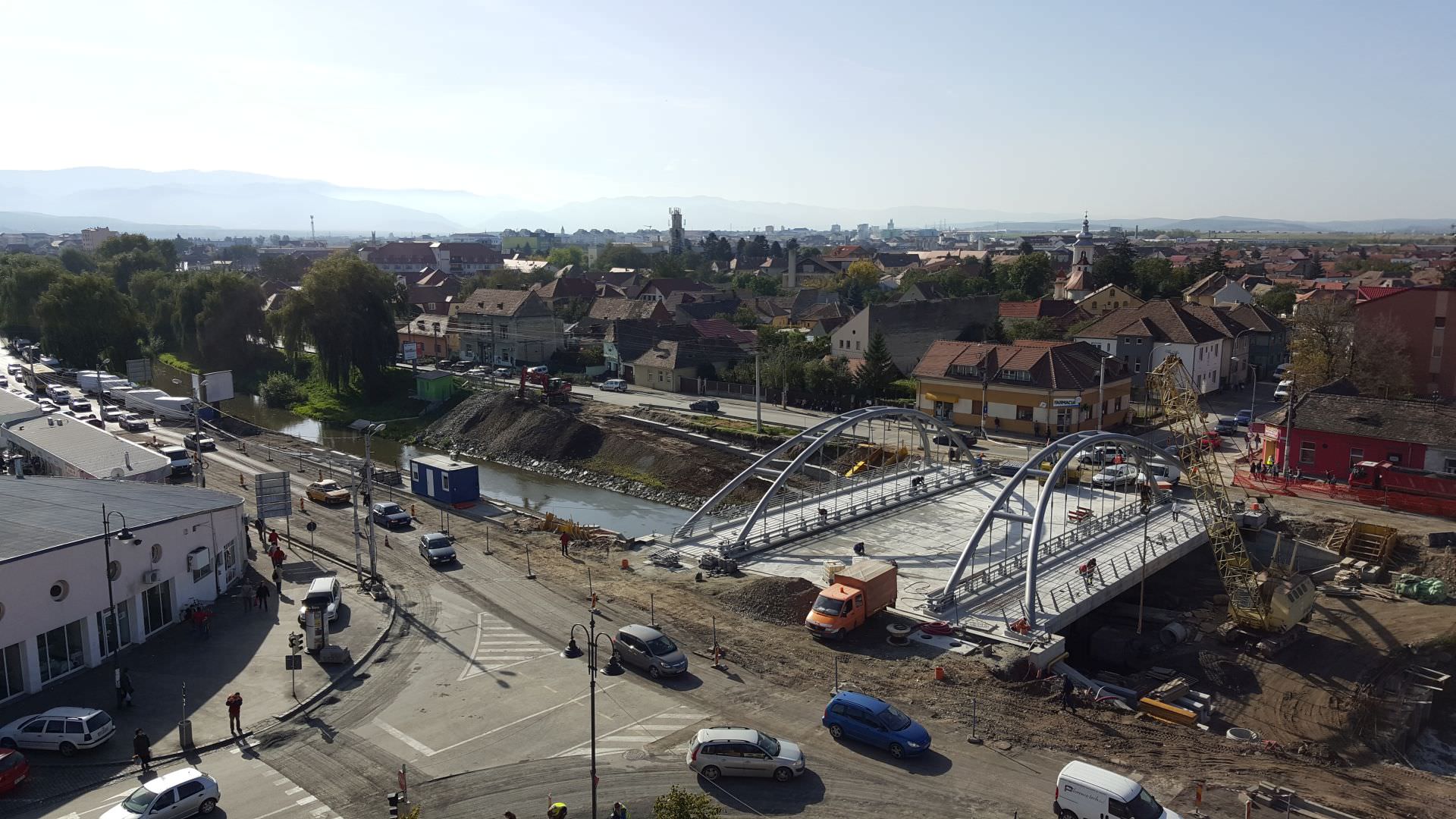 VIDEO – FOTO Inaugurările marilor proiecte. Se deschid mai rapid podul peste Cibin și viaductul de pe Kogălniceanu!