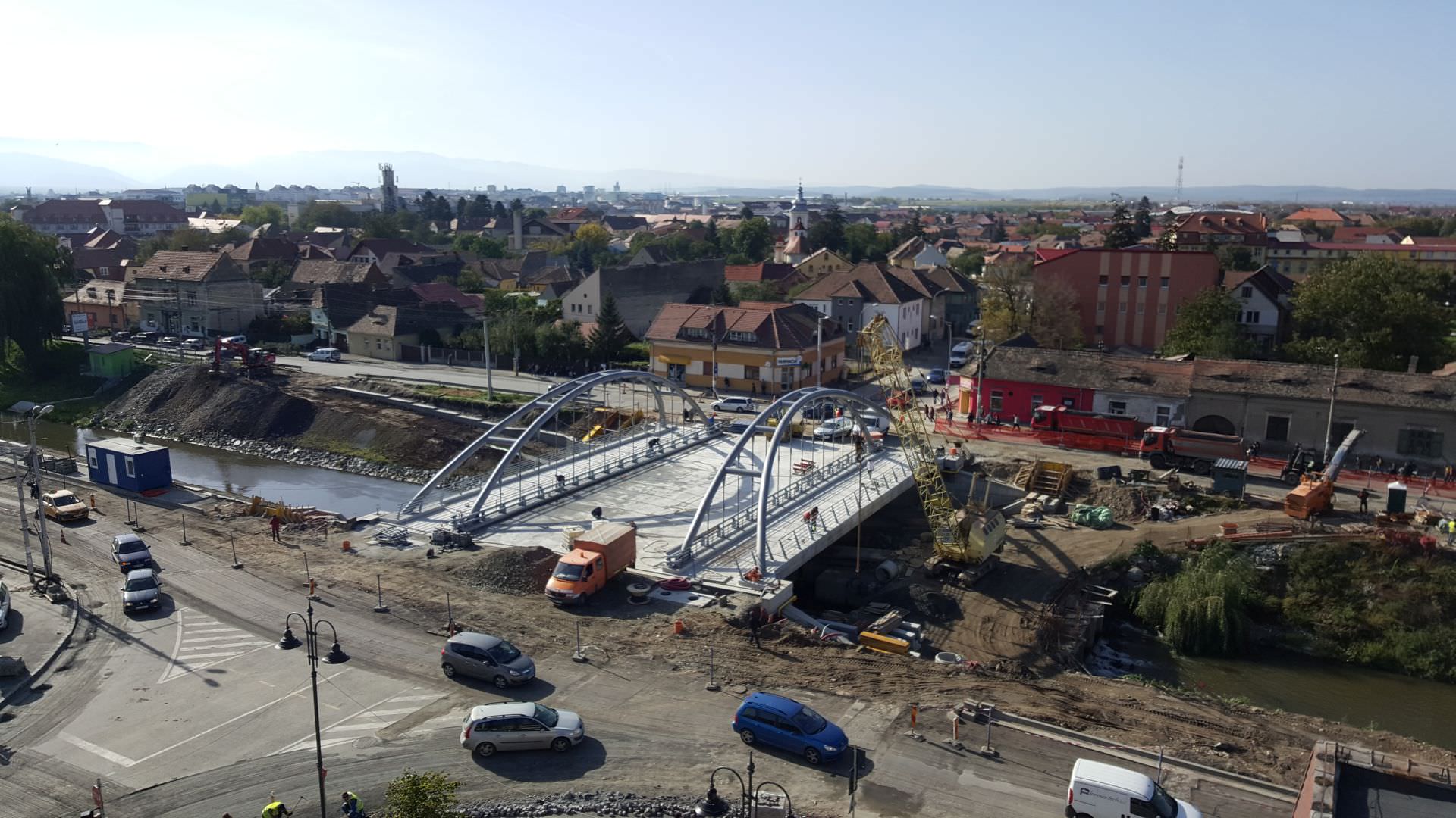 VIDEO – FOTO Inaugurările marilor proiecte. Se deschid mai rapid podul peste Cibin și viaductul de pe Kogălniceanu!