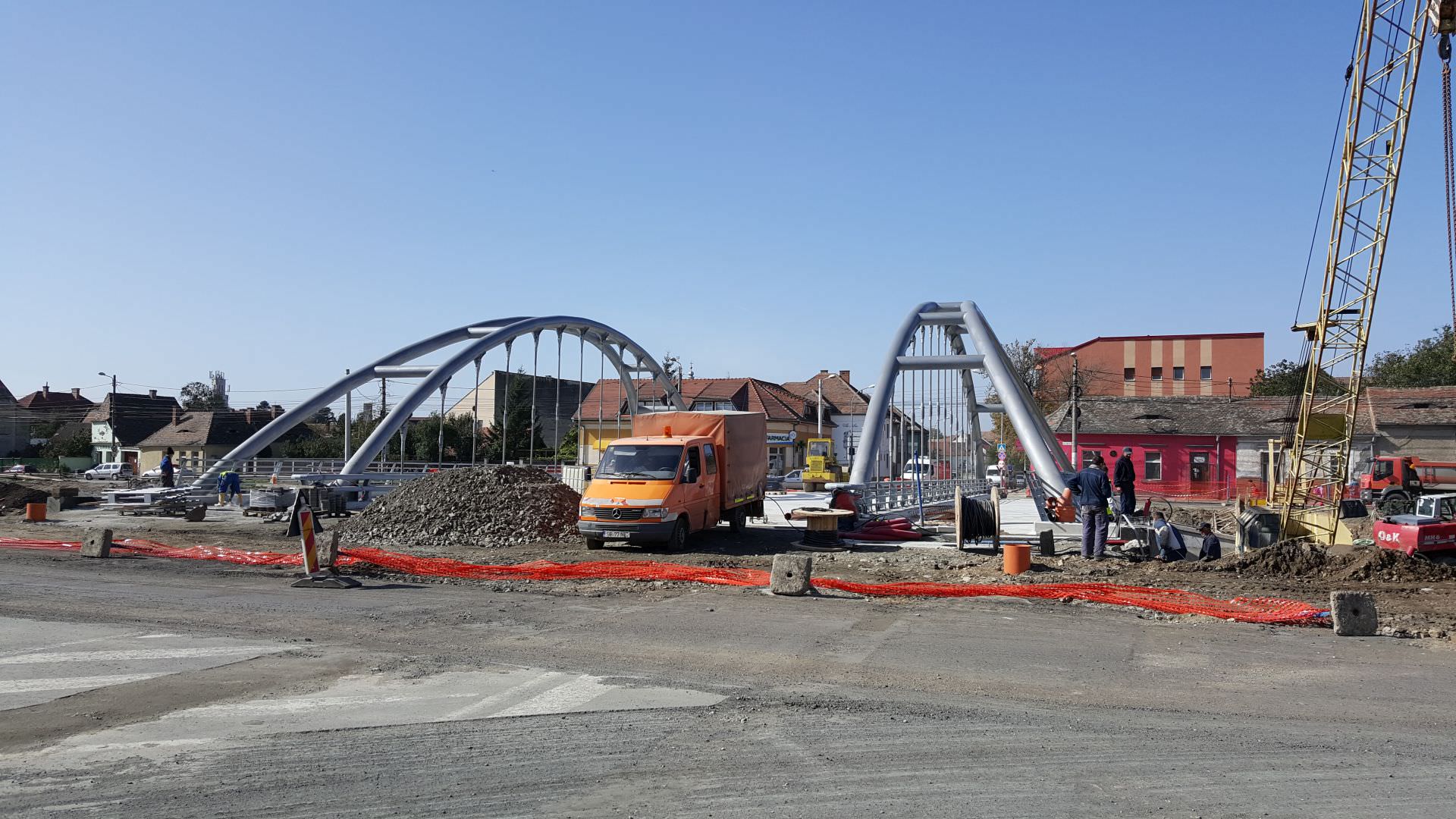 VIDEO – FOTO Inaugurările marilor proiecte. Se deschid mai rapid podul peste Cibin și viaductul de pe Kogălniceanu!