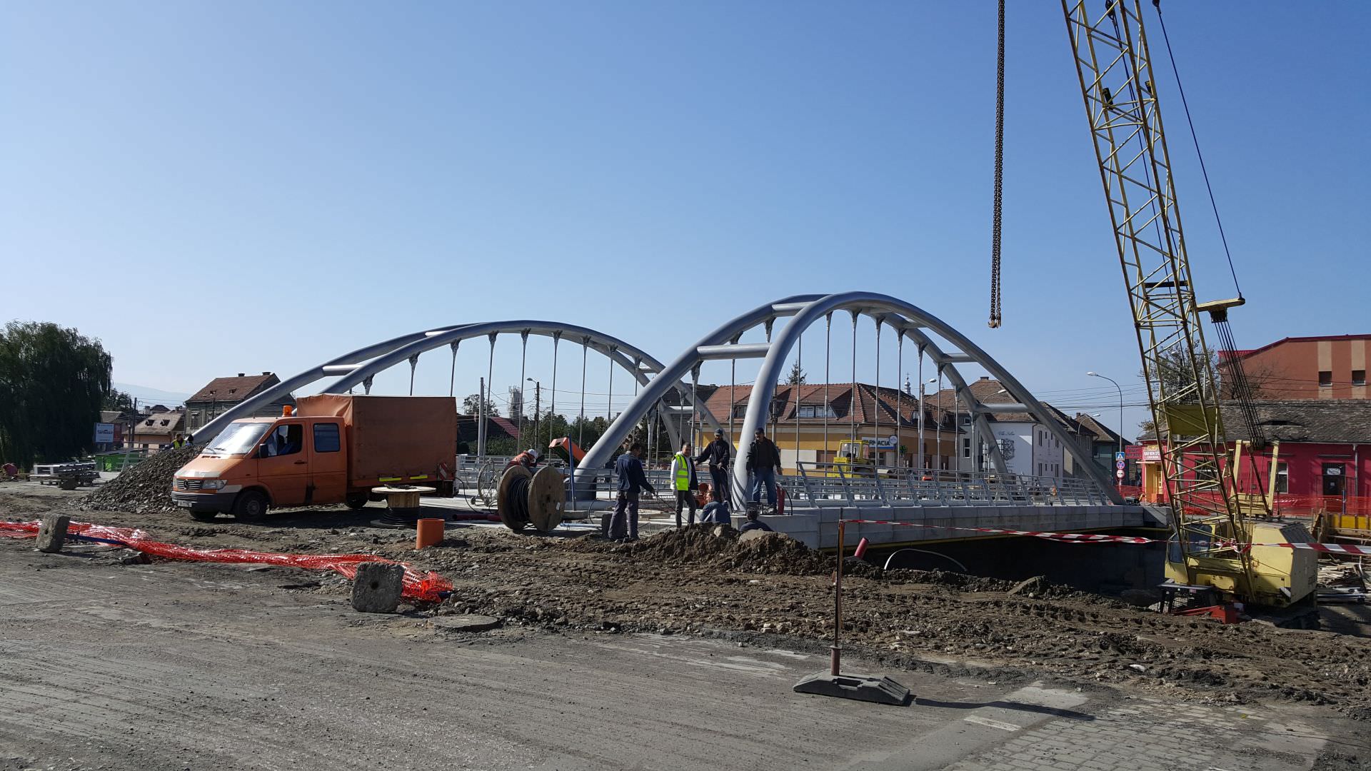 VIDEO – FOTO Inaugurările marilor proiecte. Se deschid mai rapid podul peste Cibin și viaductul de pe Kogălniceanu!