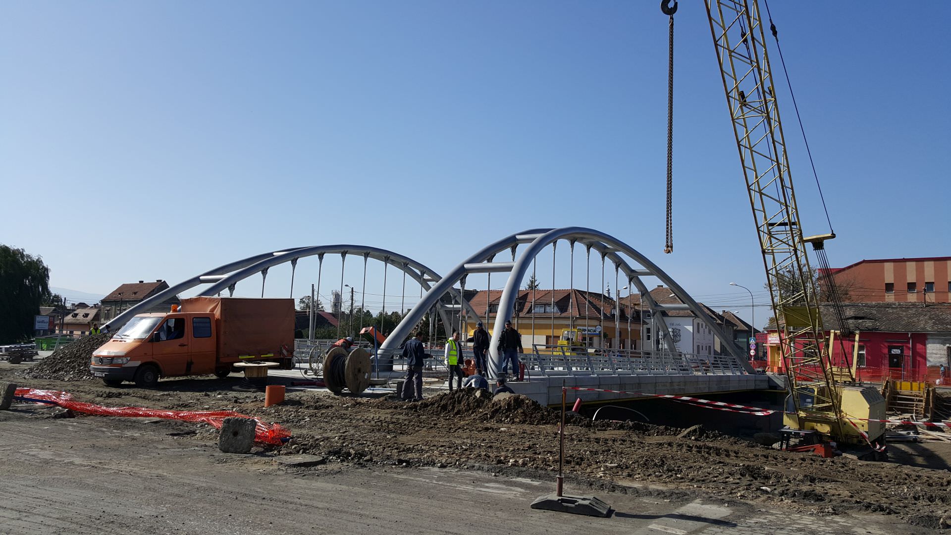 VIDEO – FOTO Inaugurările marilor proiecte. Se deschid mai rapid podul peste Cibin și viaductul de pe Kogălniceanu!