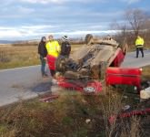 VIDEO FOTO – Accident spectaculos pe drumul Hoților. Trei copii și două femei, victime!