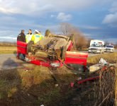 VIDEO FOTO – Accident spectaculos pe drumul Hoților. Trei copii și două femei, victime!