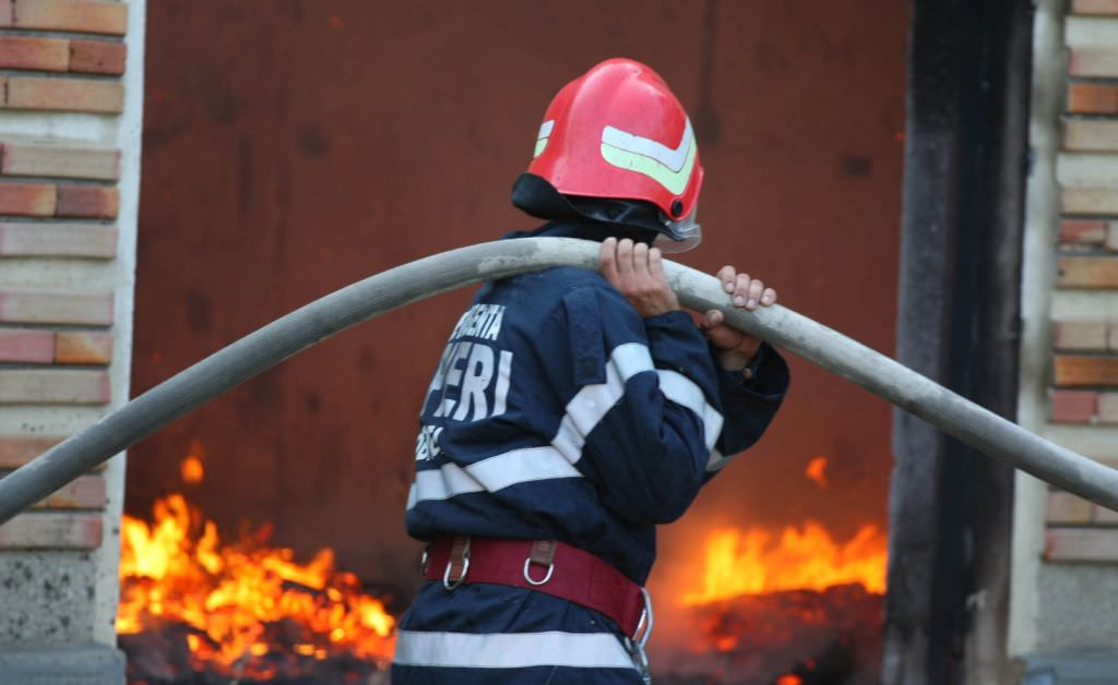 incendiu izbucnit într-o vulcanizare din orașul cisnădie