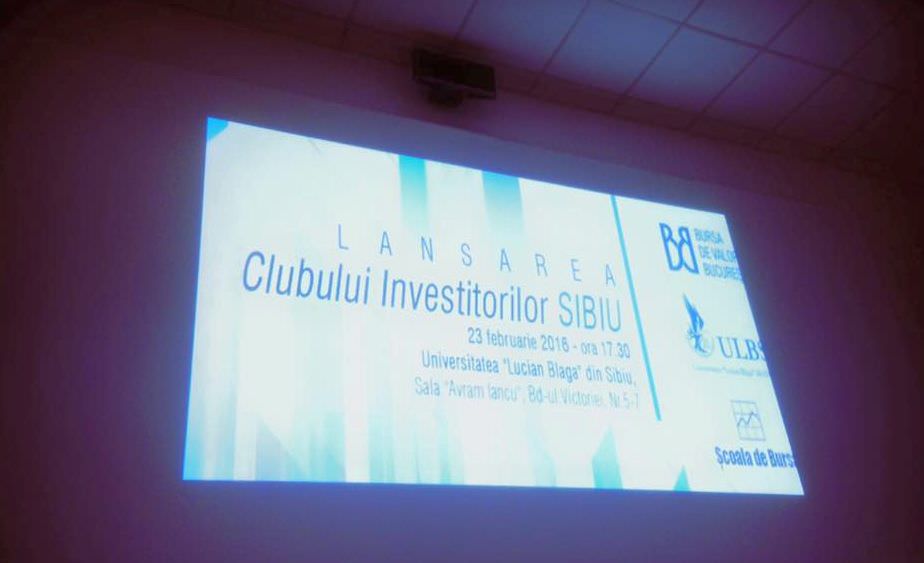 s-a lansat primul club din sibiu al investitorilor pe piața de capital