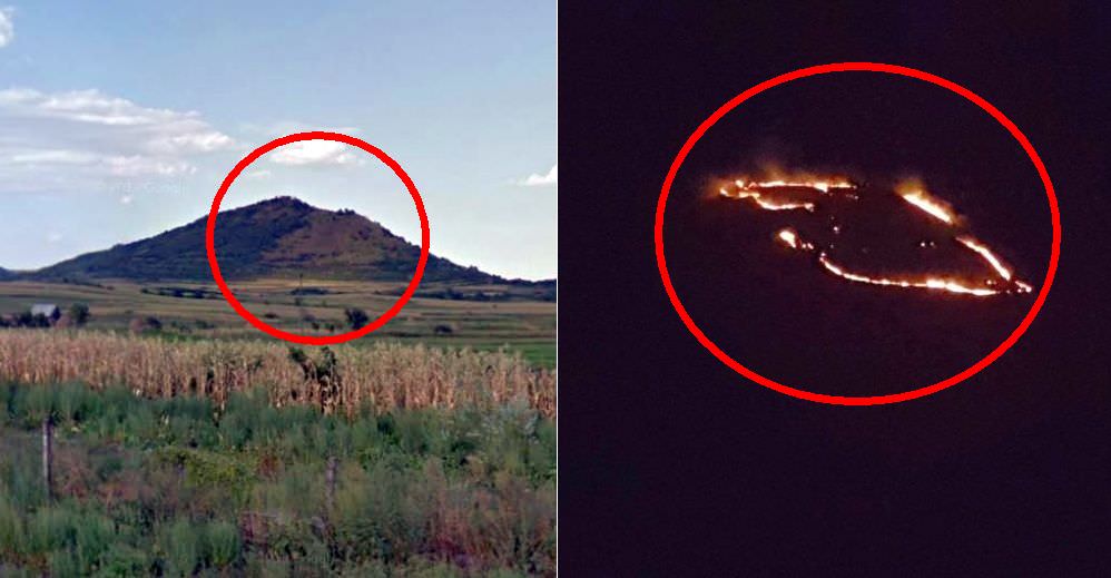 video – foto incendiu de proporții pe un deal de la boița. arde o colină întreagă!