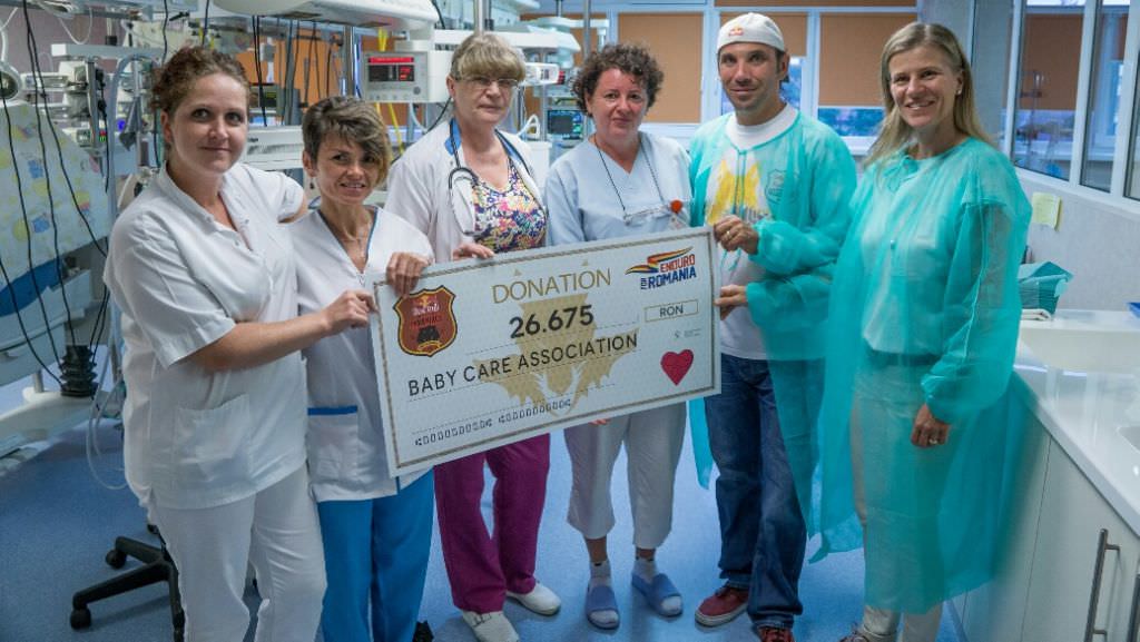 concurentii de la red bull romaniacs, donatie importanta pentru copiii prematuri din sibiu