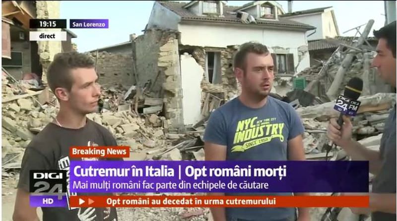 video foto sibieni din merghindeal, eroi în italia. au salvat nouă oameni după cutremur