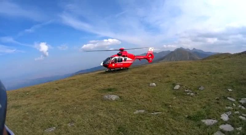 update video turist rănit în munții făgăraș - a fost solicitat elicopterul smurd