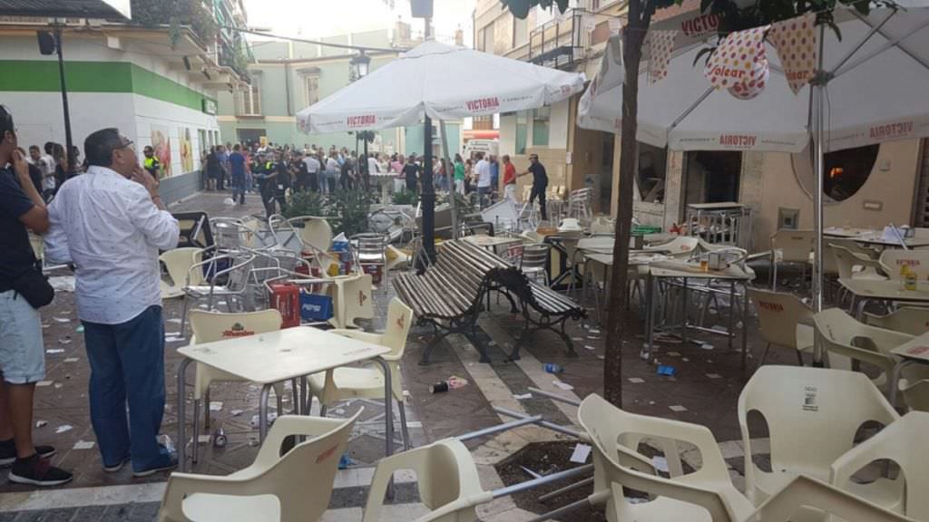 video - foto explozie puternica intr-un restaurant din spania. aproape 80 de persoane ranite