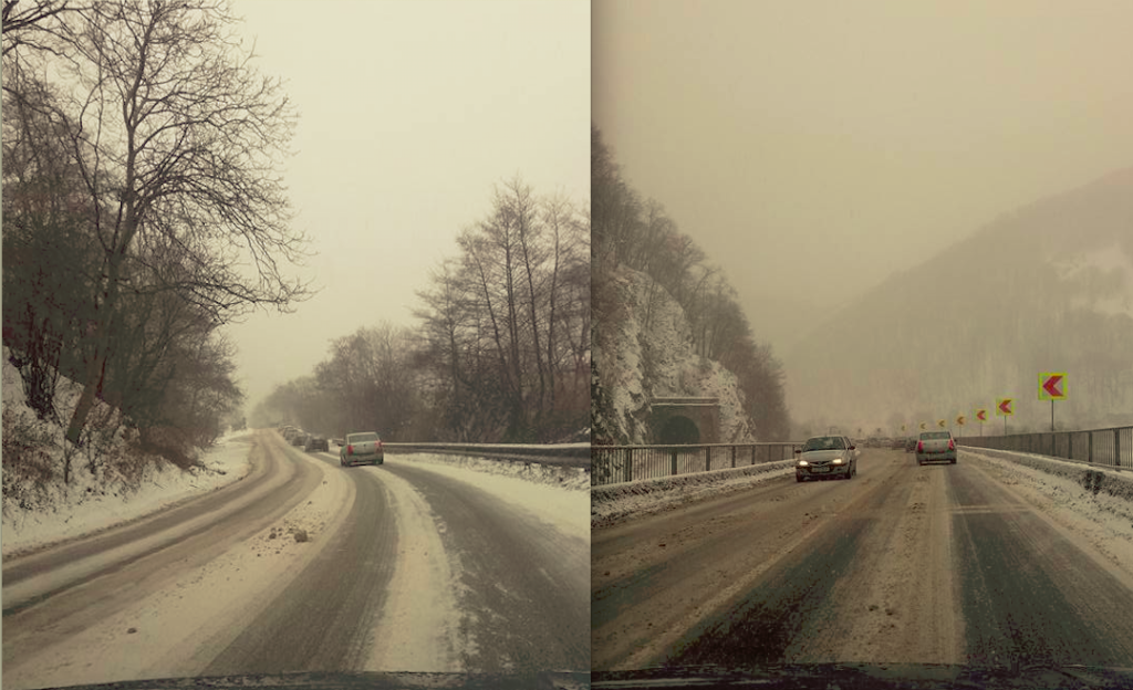 foto – trafic în condiții de iarnă pe autostrada a1 sibiu - săliște, pe dn1 avrig - brașov și pe valea oltului