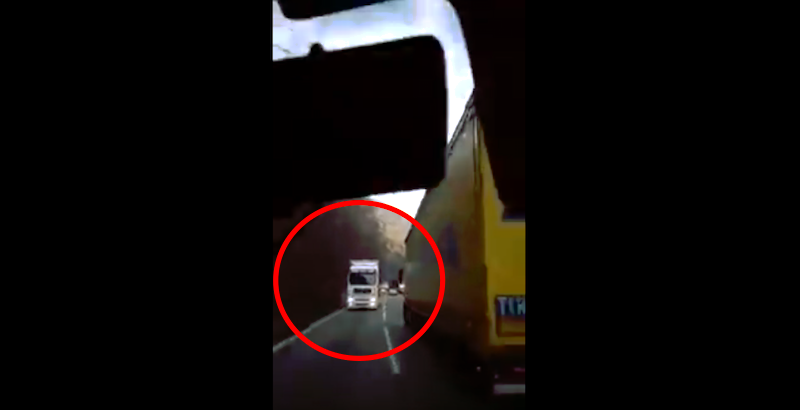 video - șofer inconștient la volan pe valea oltului. accident evitat în ultima clipă