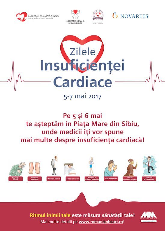 fundația română a inimii și societatea română de cardiologie organizează la sibiu “zilele insuficienței cardiace”