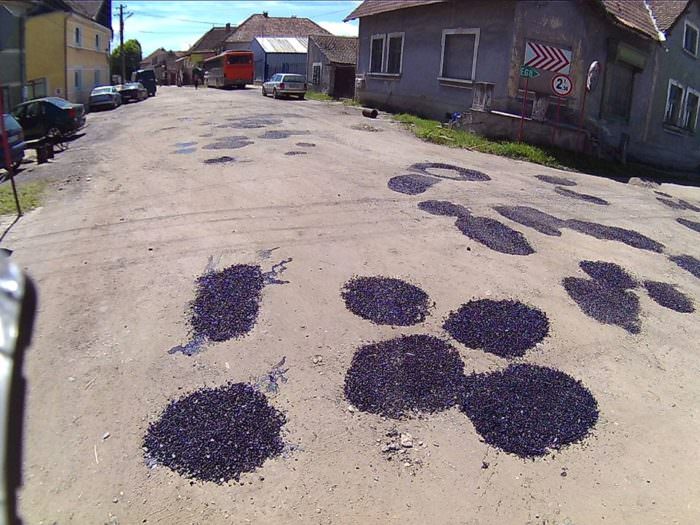 să vezi și să nu crezi: asfaltarea din avrig - o operă de artă virală pe internet - video