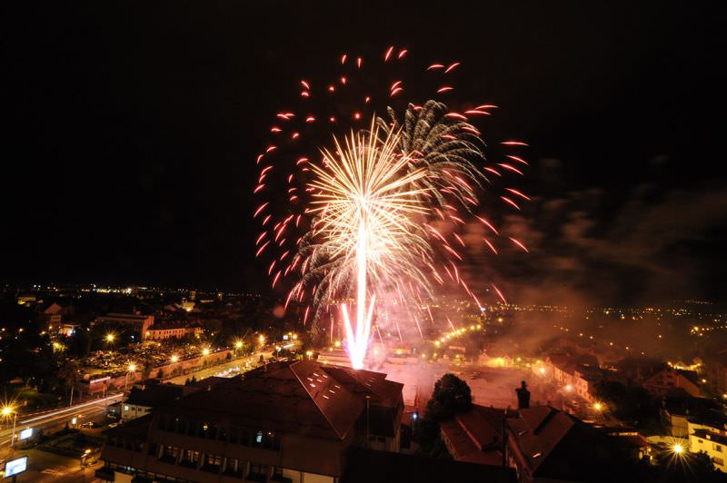 sibiul, cel mai grandios foc de artificii din toată românia de revelion