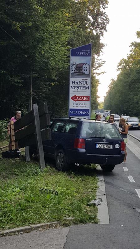 update foto calea dumbrăvii blocată total în urma unui accident