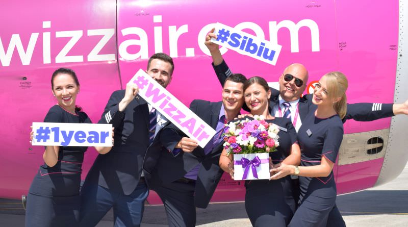 foto wizz air a transportat peste 250.000 de pasageri într-un an pe rutele din sibiu