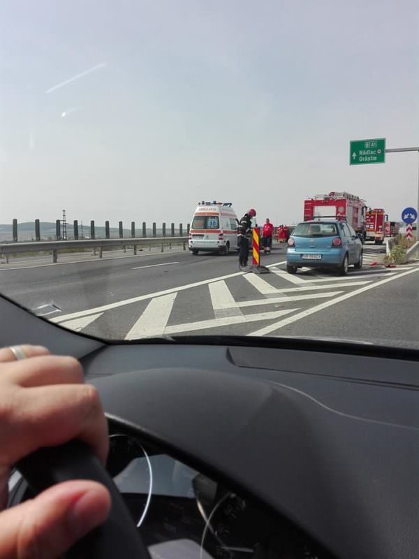 foto accident grav pe autostrada a1. o persoană a murit