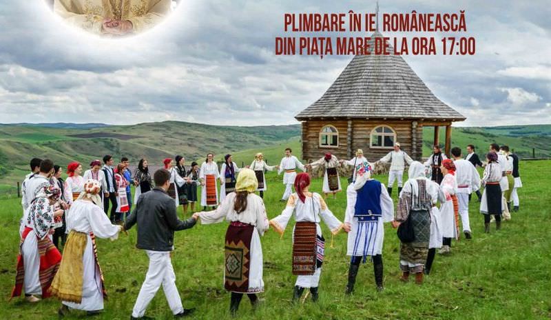 plimbare în ie românească în piața mare și conferință despre ”frumusețea ortodoxiei” la sibiu