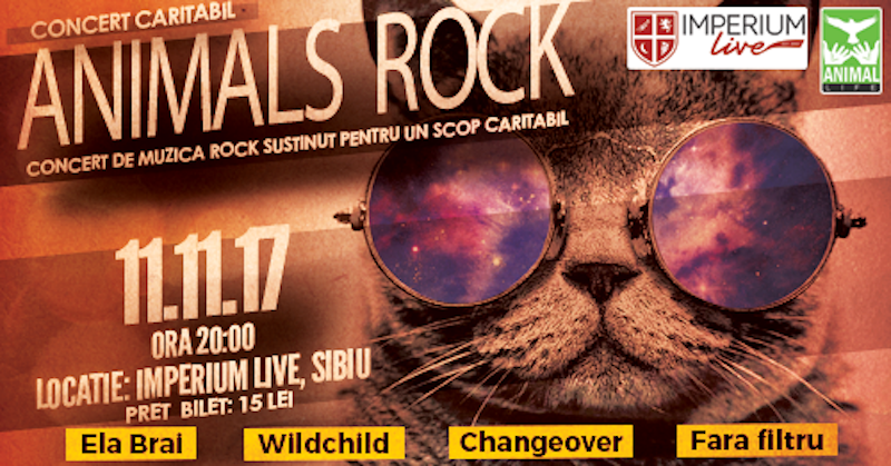 concert rock pentru ajutoarea pisicilor. pe 11 noiembrie la sibiu