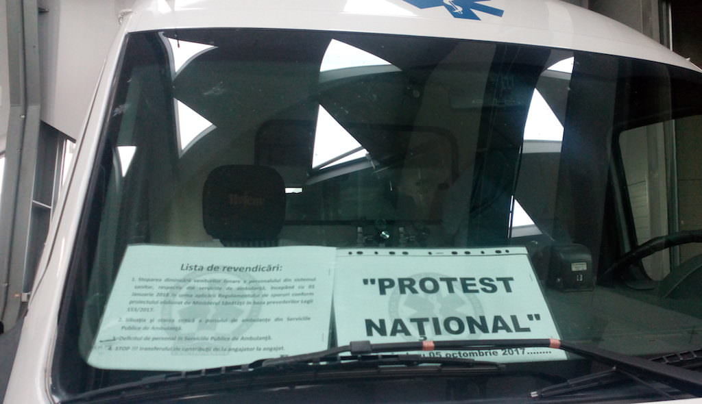 update foto - proteste la ambulanță în sibiu. s-a ajuns la capătul răbdării