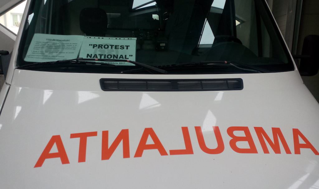 update foto - proteste la ambulanță în sibiu. s-a ajuns la capătul răbdării