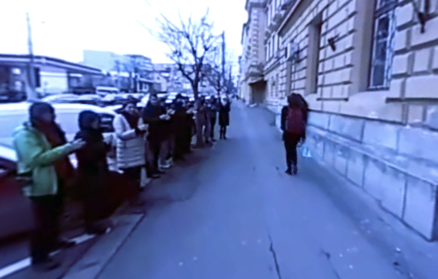 video - protestul magistraților de la sibiu, aplaudat din nou în fața judecătoriei