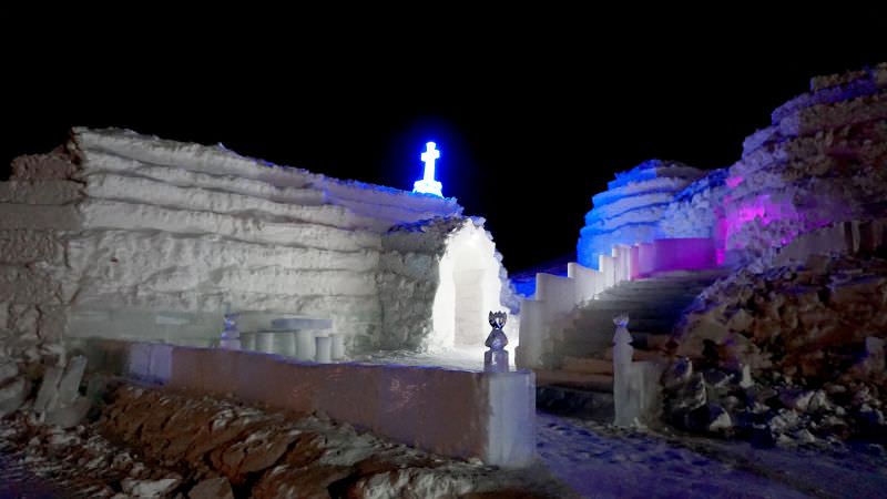 biserica de gheață de la bâlea lac a fost finalizată. puteți să o vizitați