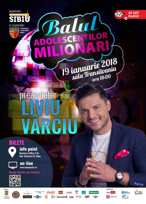 VIDEO Liviu Vârciu prezintă Balul Adolescenților Milionari de la Sibiu