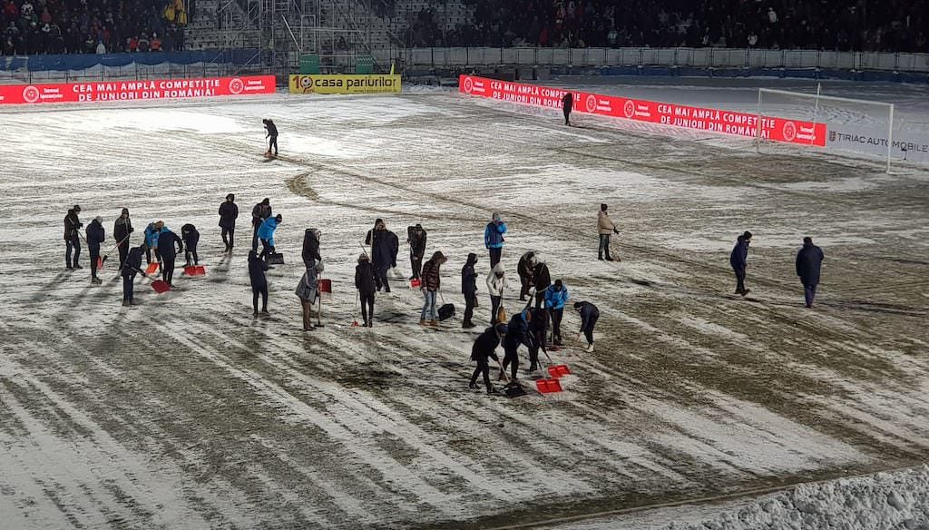 update video foto meciul fc hermannstadt - fcsb s-a amânat pentru joi